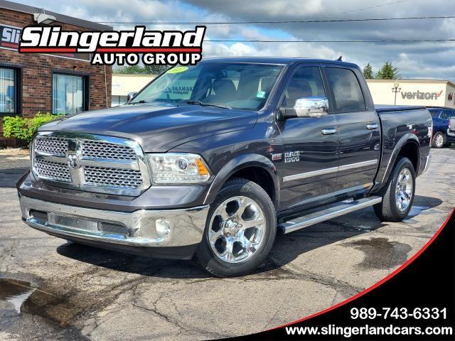 Gray (Granite Crystal Metallic Clearcoat) 2017 RAM 1500 Pickup Truck Four-Wheel Drive 8-Speed Automatic