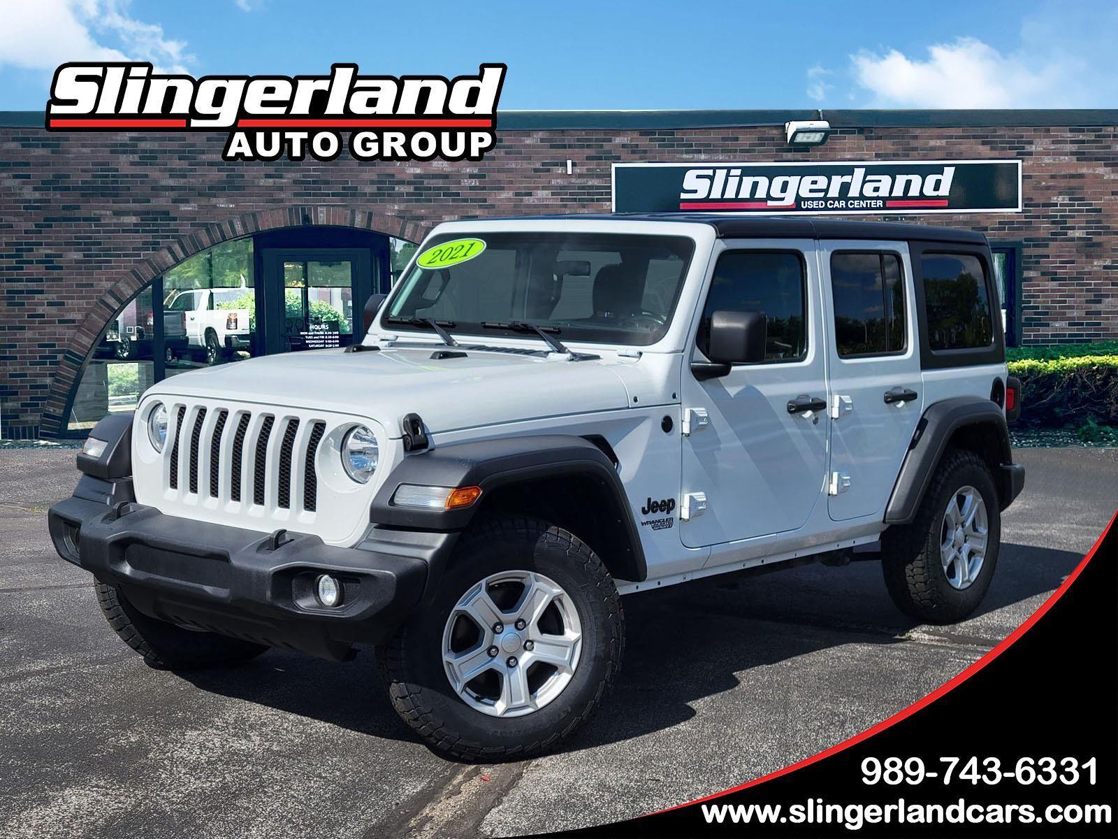 Bright White Clearcoat 2021 Jeep Wrangler SUV / Crossover Four-Wheel Drive 8-Speed Automatic