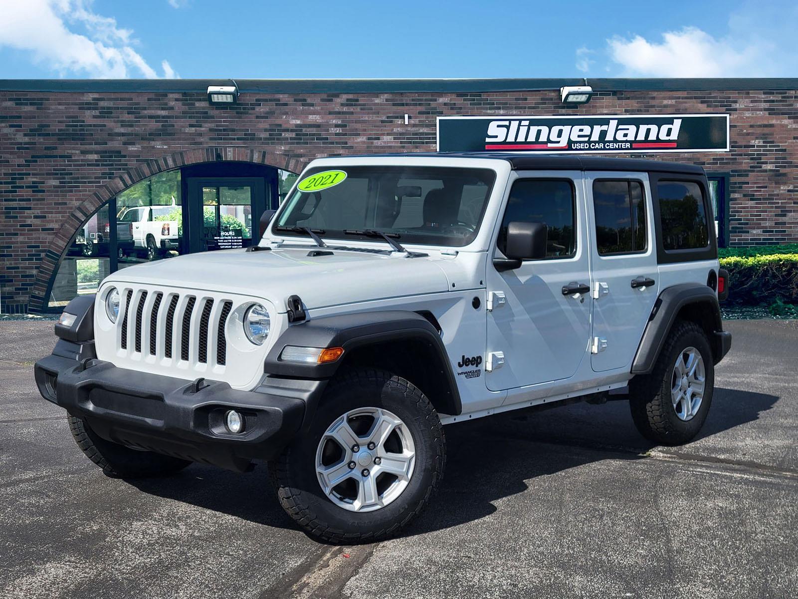 Bright White Clearcoat 2021 Jeep Wrangler SUV / Crossover Four-Wheel Drive 8-Speed Automatic