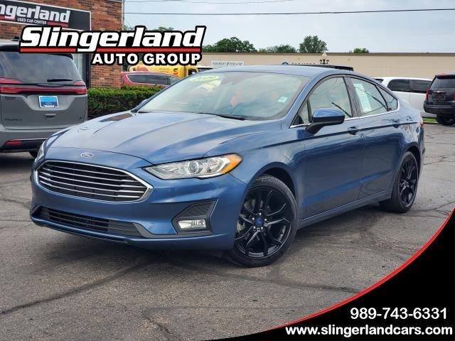 Blue Metallic 2019 Ford Fusion Sedan Front-Wheel Drive 6-Speed Automatic