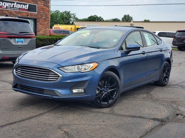 Blue Metallic 2019 Ford Fusion Sedan Front-Wheel Drive 6-Speed Automatic