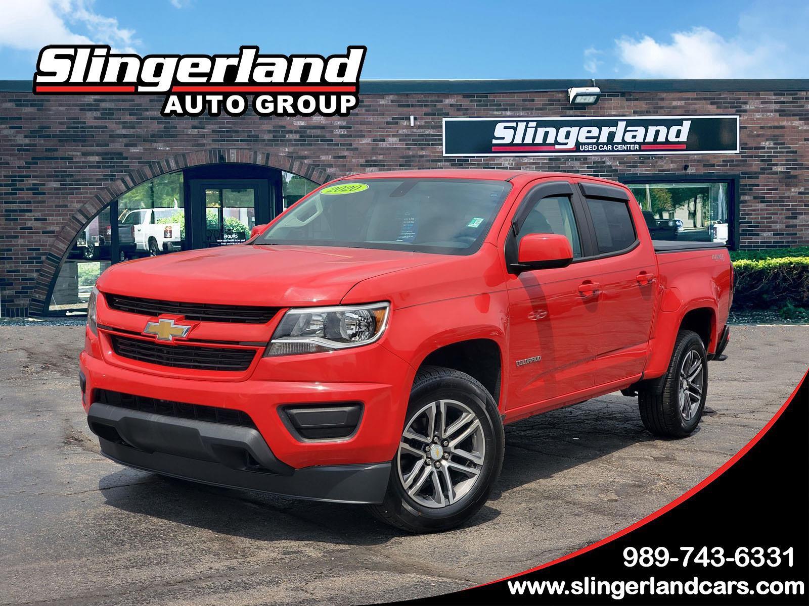 Red Hot 2020 Chevrolet Colorado Pickup Truck Four-Wheel Drive 8-Speed Automatic