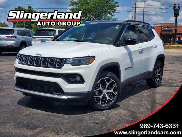 Bright White Clearcoat 2024 Jeep Compass SUV / Crossover Four-Wheel Drive 8-Speed Automatic