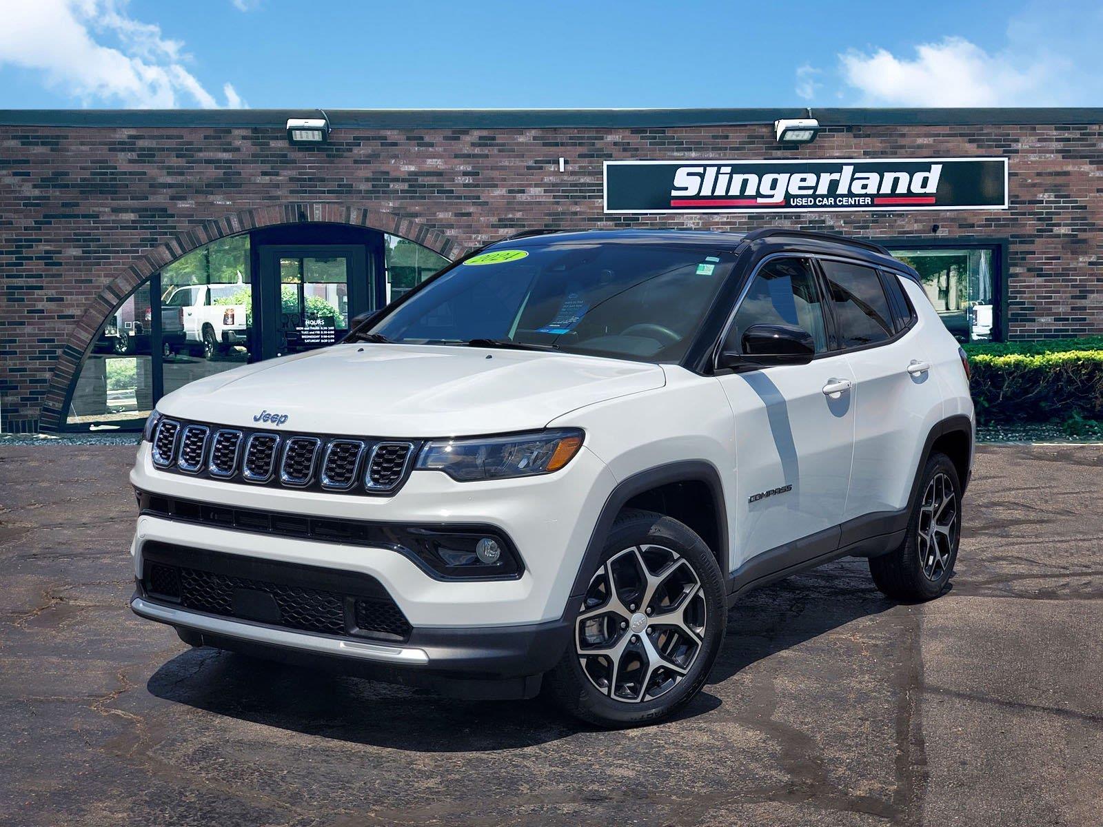 Bright White Clearcoat 2024 Jeep Compass SUV / Crossover Four-Wheel Drive 8-Speed Automatic