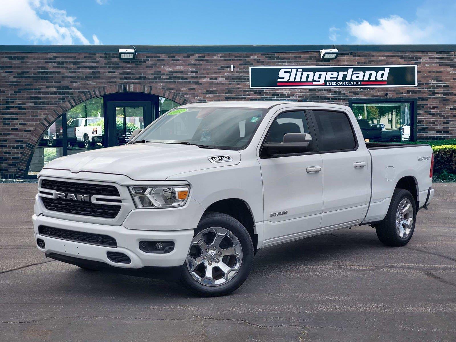 Bright White Clearcoat 2023 RAM 1500 Pickup Truck Four-Wheel Drive 8-Speed Automatic