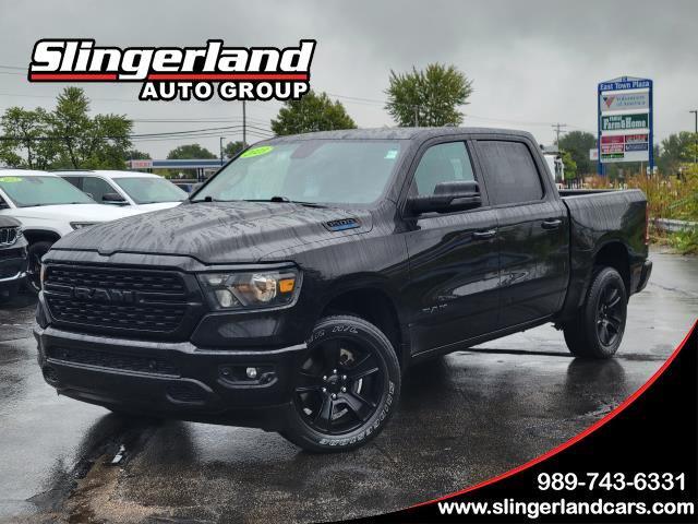 Diamond Black Crystal Pearlcoat 2023 RAM 1500 Pickup Truck Four-Wheel Drive 8-Speed Automatic
