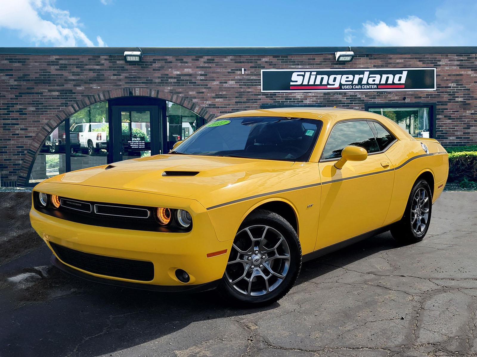 Yellow Jacket Clearcoat 2017 Dodge Challenger Coupe All-Wheel Drive 8-Speed Automatic