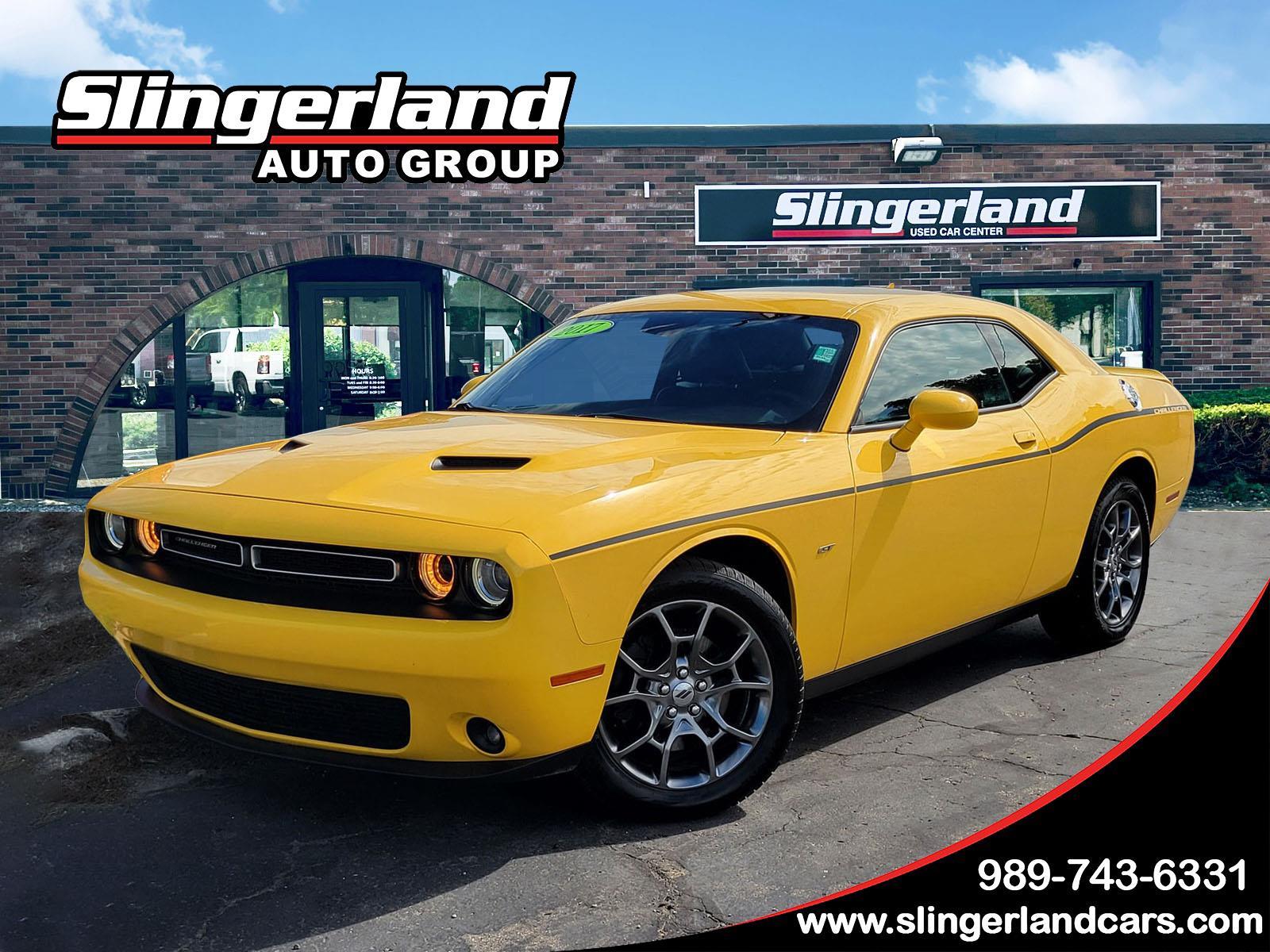 Yellow Jacket Clearcoat 2017 Dodge Challenger Coupe All-Wheel Drive 8-Speed Automatic
