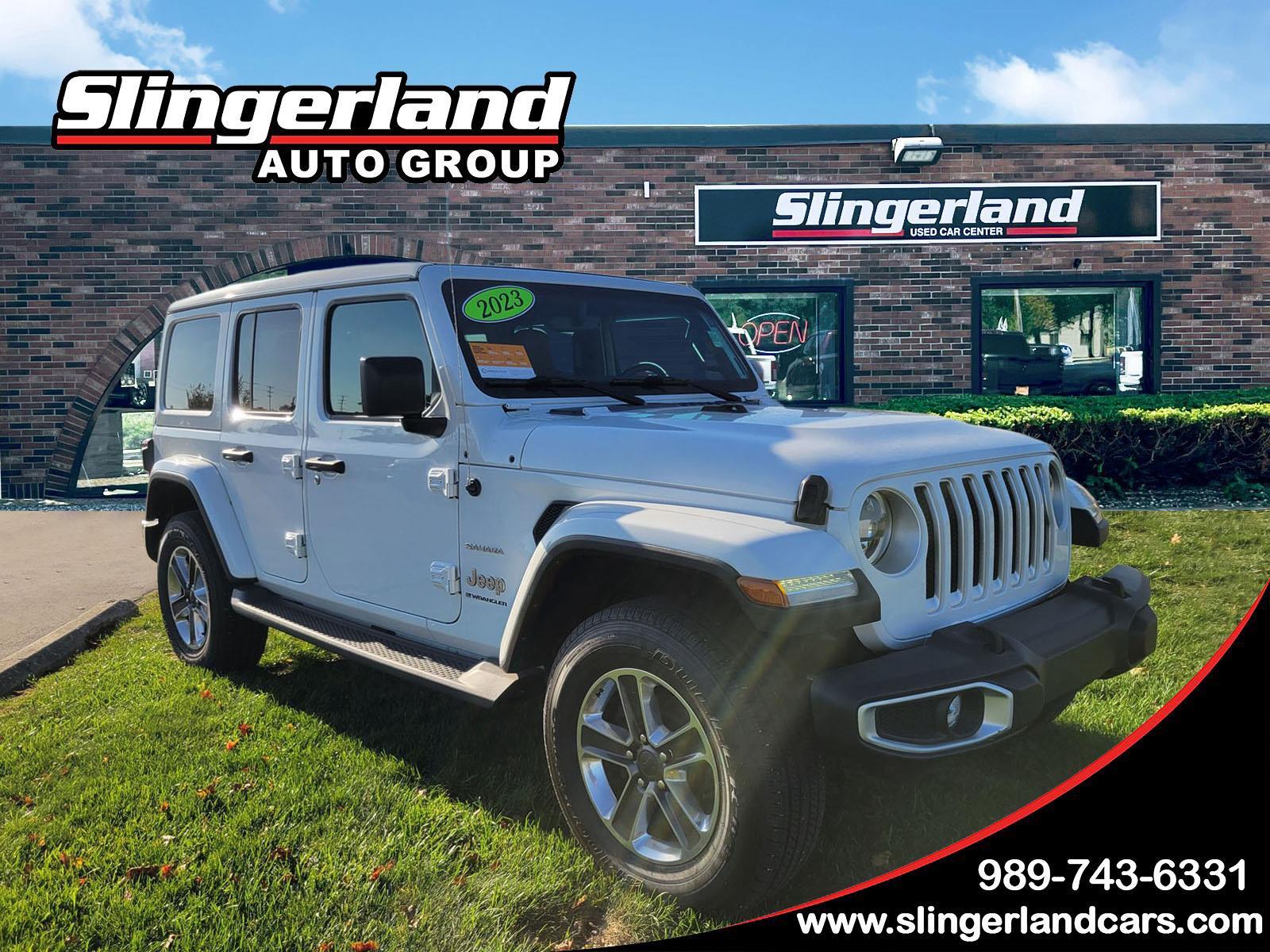 Bright White Clearcoat 2023 Jeep Wrangler SUV / Crossover Four-Wheel Drive 8-Speed Automatic