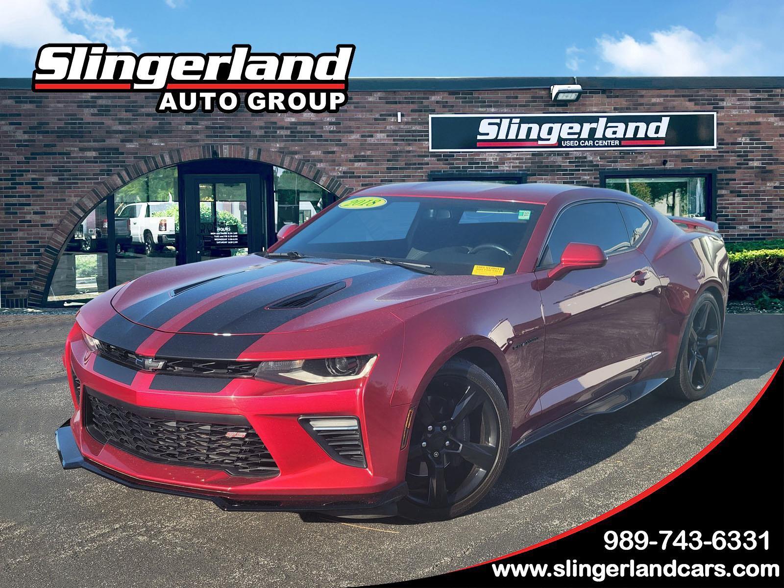 Garnet Red Tintcoat 2018 Chevrolet Camaro Coupe Rear-Wheel Drive 6-Speed Manual