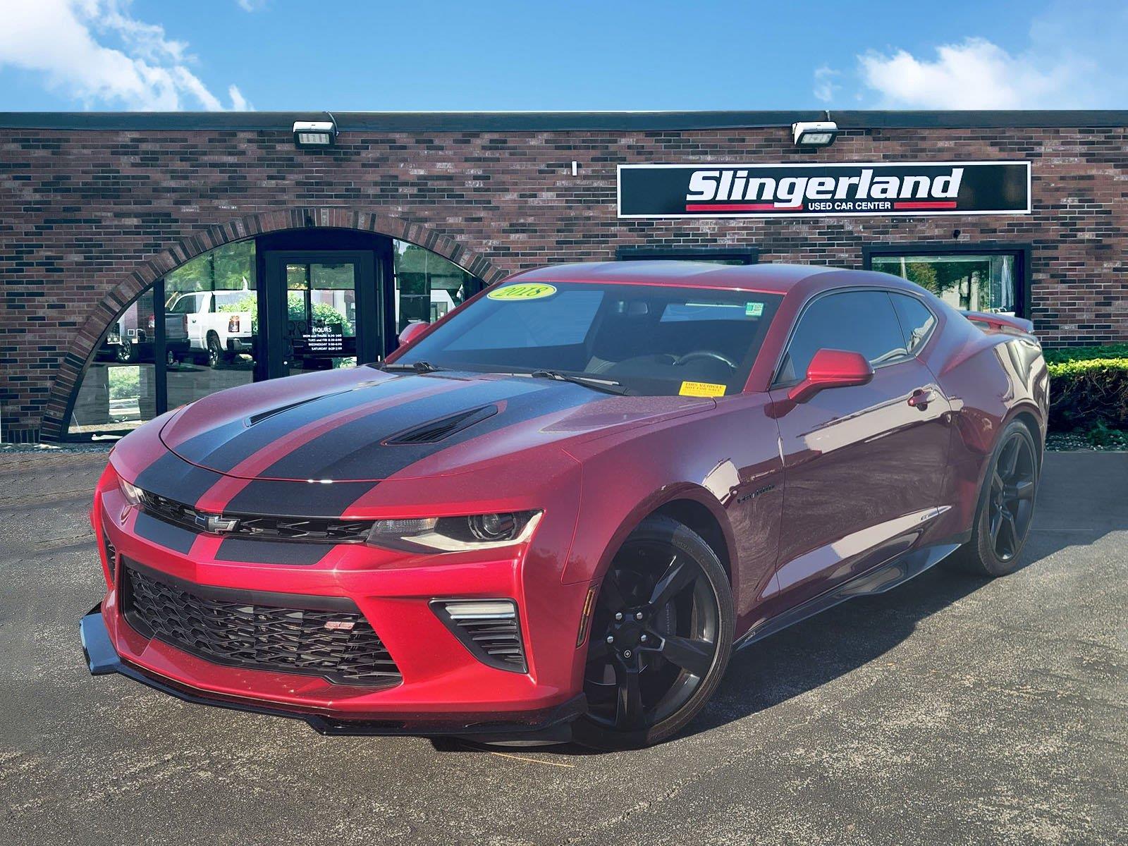 Garnet Red Tintcoat 2018 Chevrolet Camaro Coupe Rear-Wheel Drive 6-Speed Manual