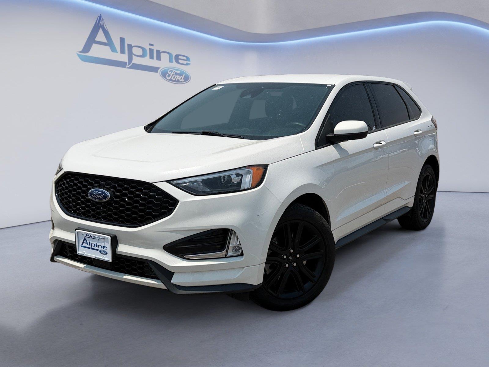 Star White Metallic Tri-Coat 2023 Ford Edge SUV / Crossover All-Wheel Drive 8-Speed Automatic