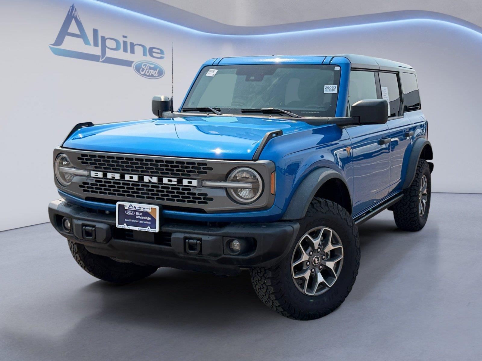Velocity Blue 2025 Ford Bronco SUV / Crossover Four-Wheel Drive Automatic