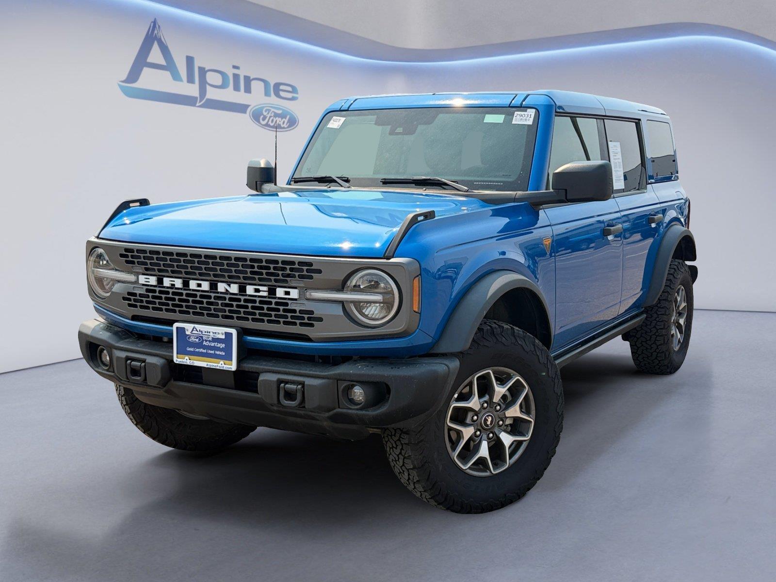 Velocity Blue 2025 Ford Bronco SUV / Crossover Four-Wheel Drive Automatic