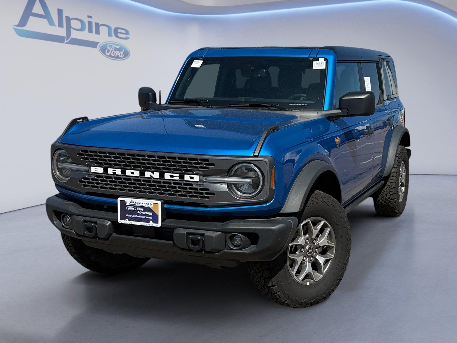 Velocity Blue 2025 Ford Bronco SUV / Crossover Four-Wheel Drive Automatic