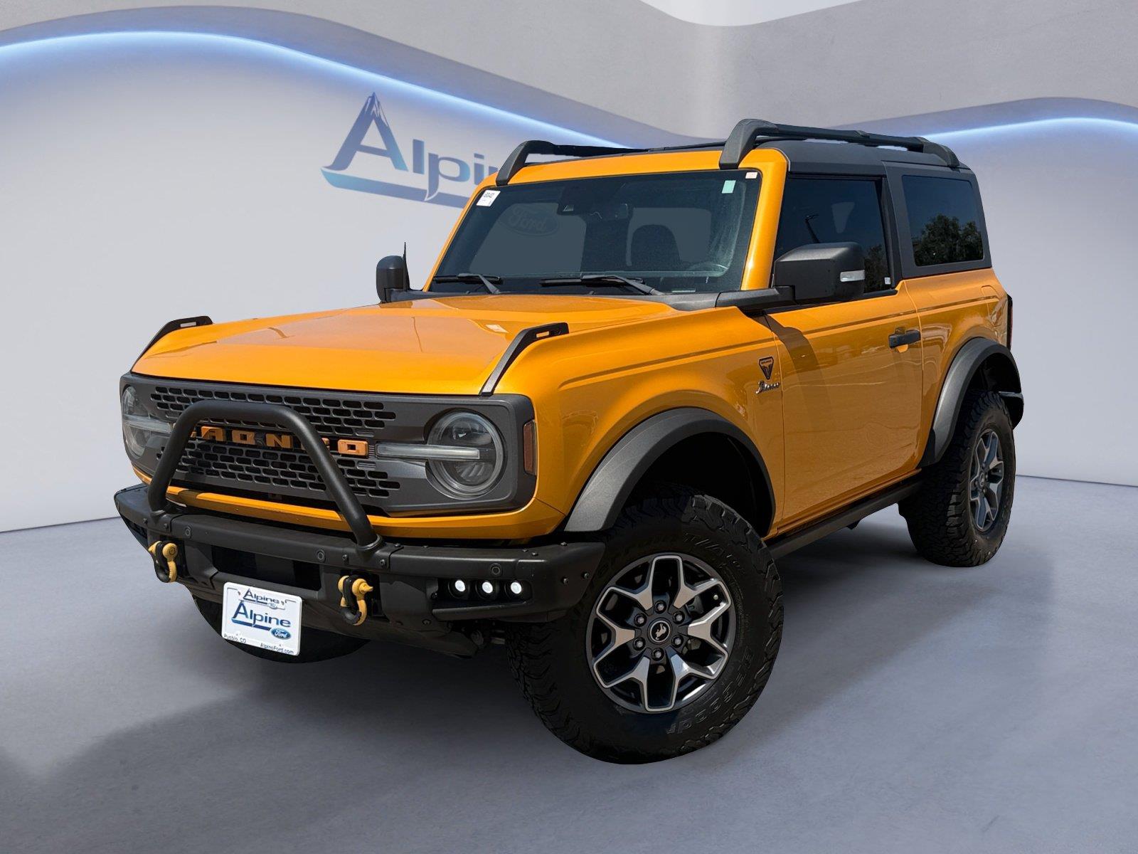 Cyber Orange Metallic Tri-Coat 2021 Ford Bronco SUV / Crossover Four-Wheel Drive 7-Speed Manual