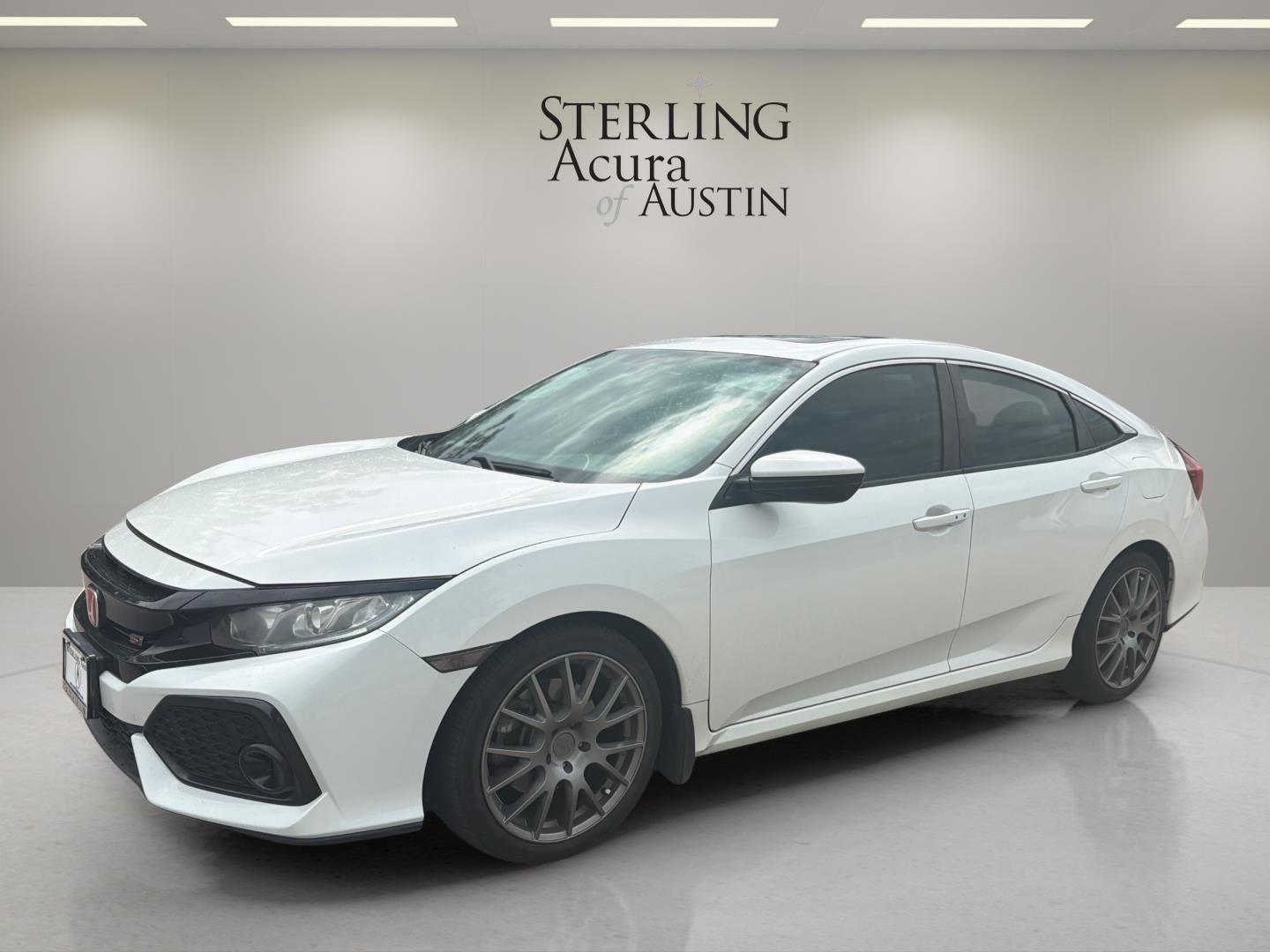 White Orchid Pearl 2017 Honda Civic Si Sedan Front-Wheel Drive Manual