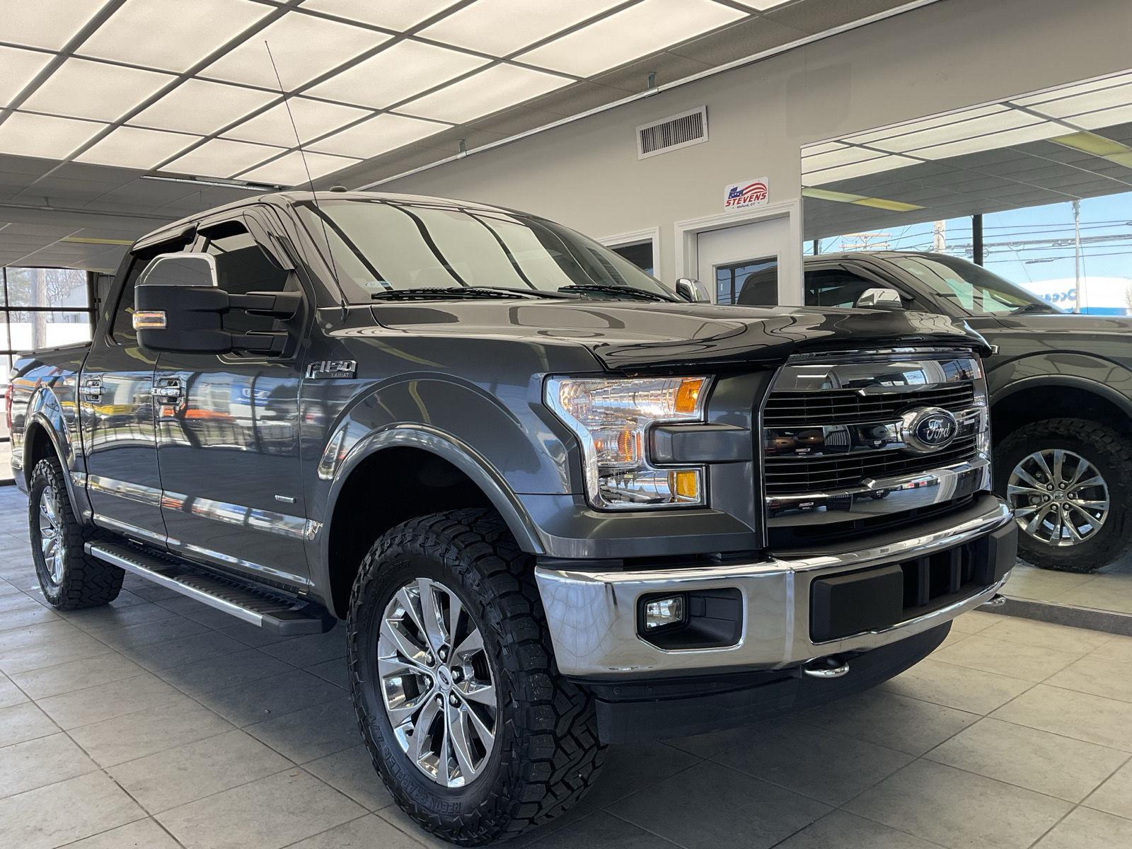 Gray (Magnetic) 2017 Ford F-150 Lariat SuperCrew 4WD Pickup Truck Four-Wheel Drive Automatic