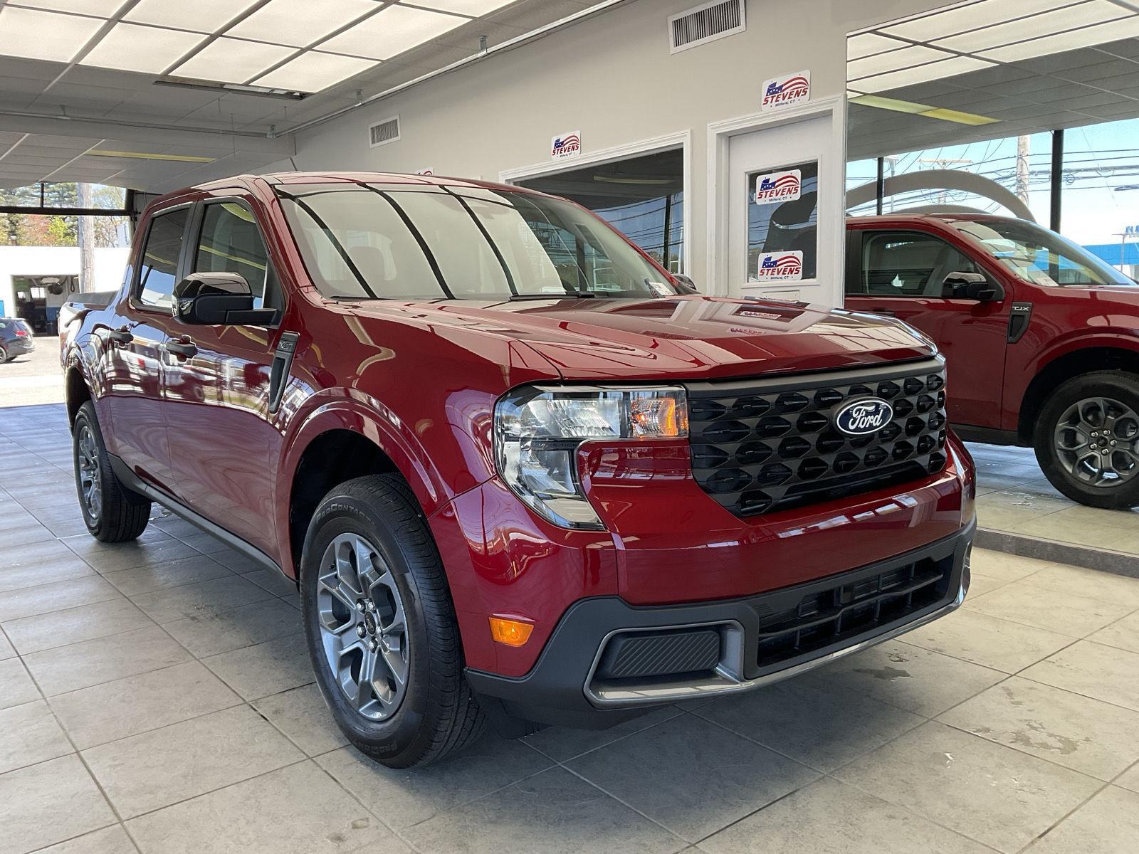 Ruby Red Metallic Tinted Clearcoat 2026 Ford Maverick XLT SuperCrew AWD Pickup Truck All-Wheel Drive Continuously Variable Transmission