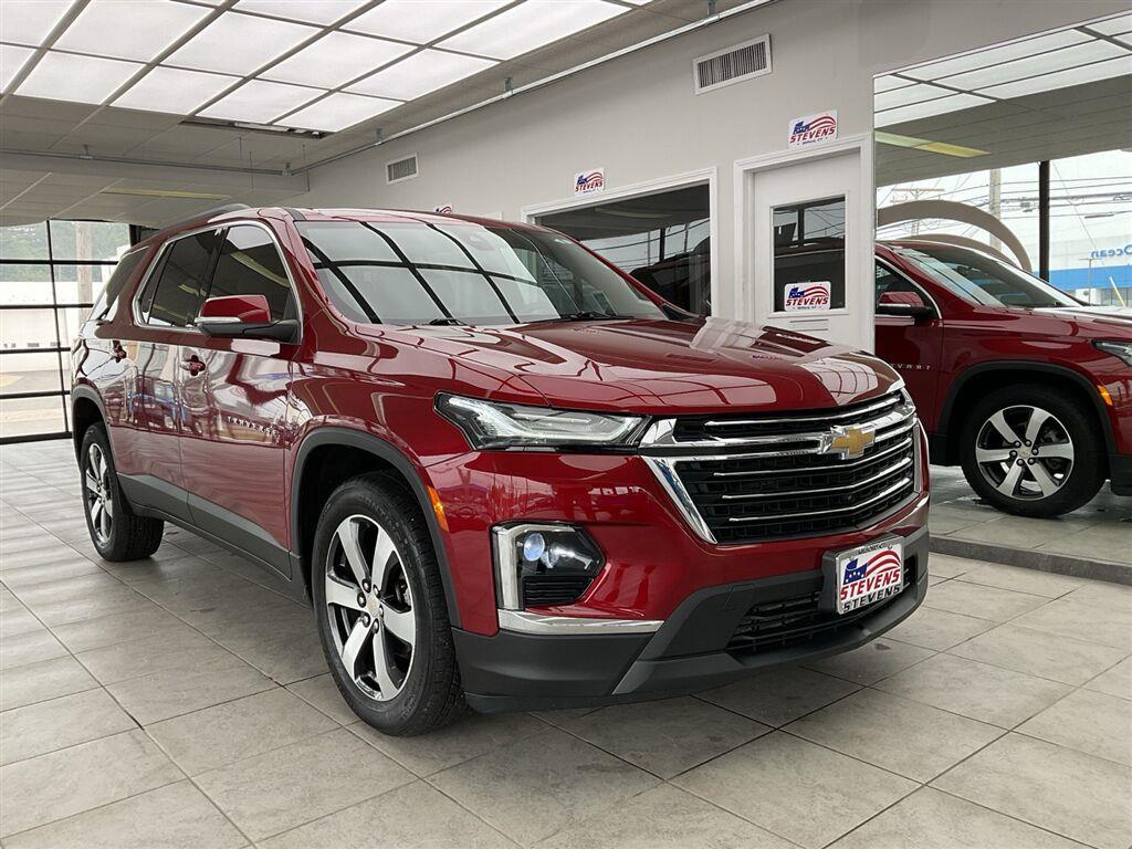 Radiant Red Tintcoat 2023 Chevrolet Traverse SUV / Crossover Four-Wheel Drive 9-Speed Automatic