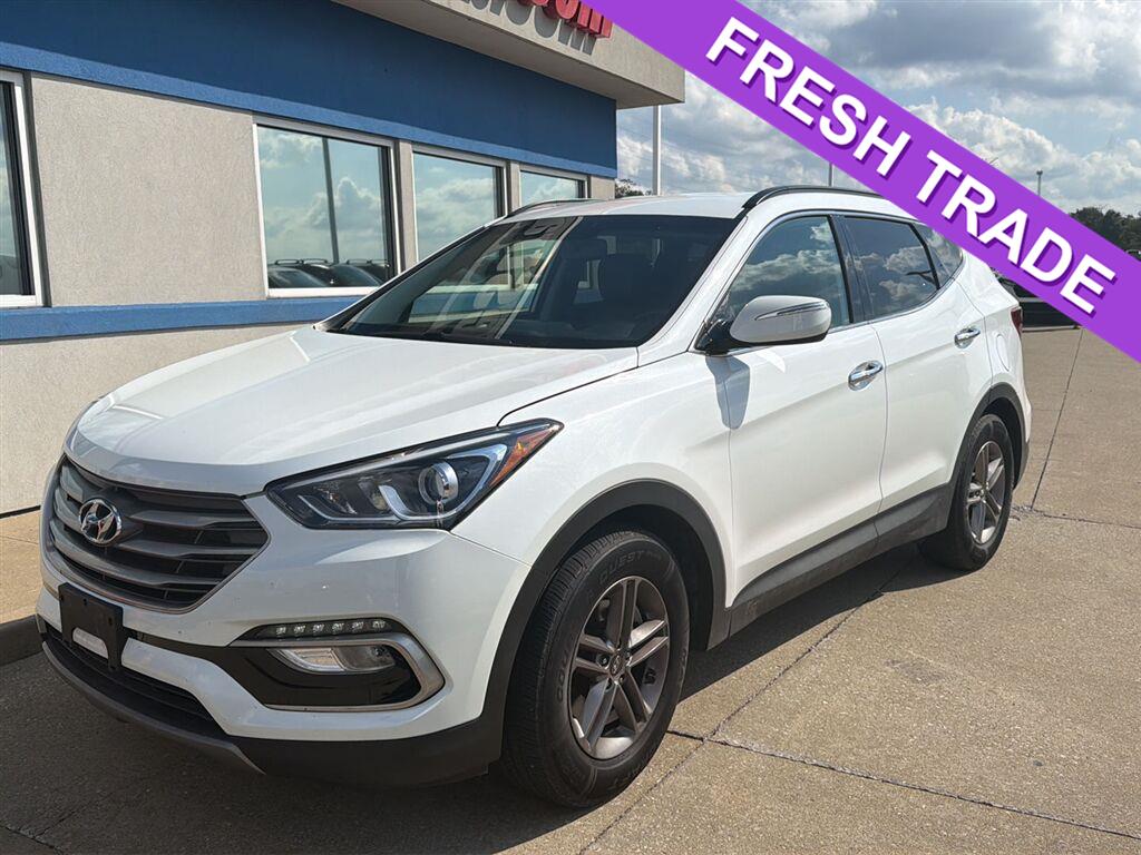 Pearl White 2018 Hyundai Santa Fe Sport SUV / Crossover All-Wheel Drive Automatic