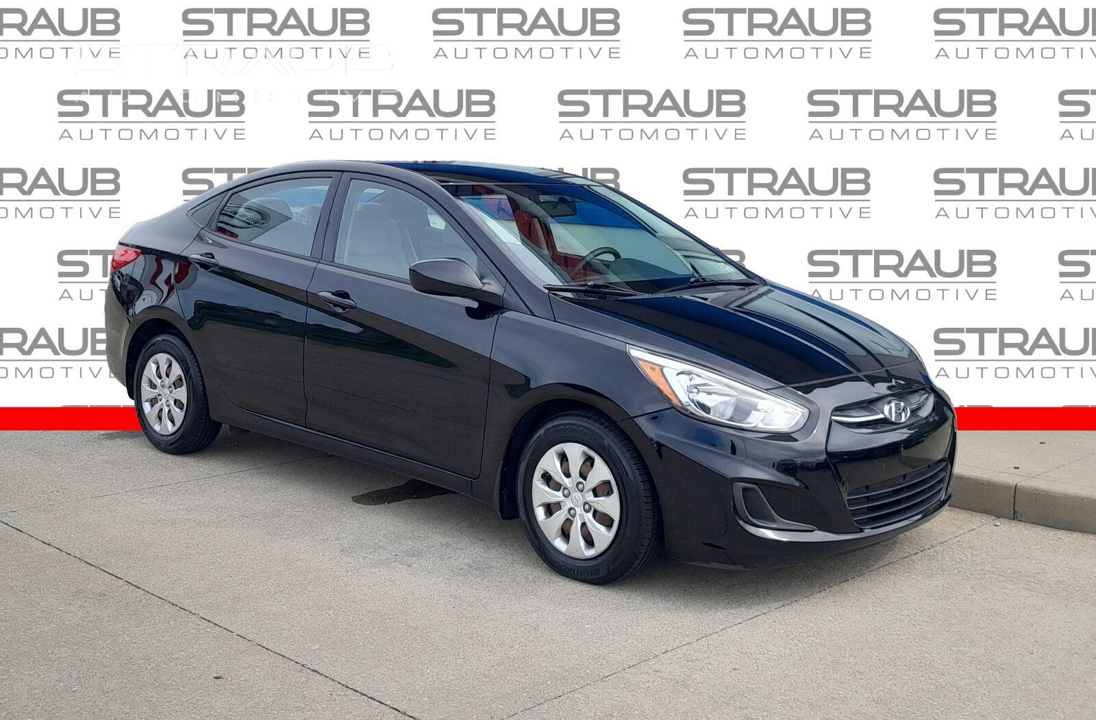 Ultra Black Pearl 2016 Hyundai Accent Sedan Front-Wheel Drive Automatic