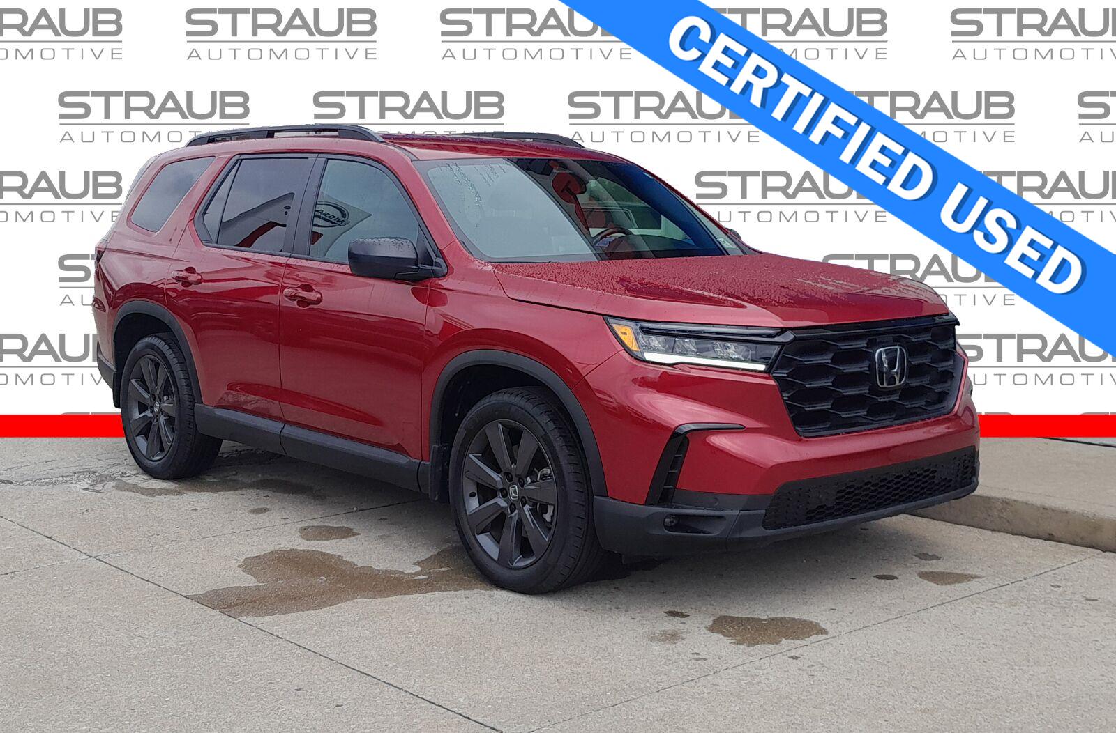 Radiant Red Metallic II 2025 Honda Pilot SUV / Crossover All-Wheel Drive Automatic
