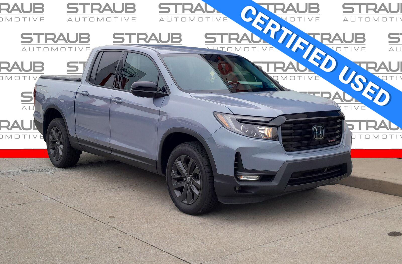 Sonic Gray Pearl 2023 Honda Ridgeline Pickup Truck All-Wheel Drive Automatic