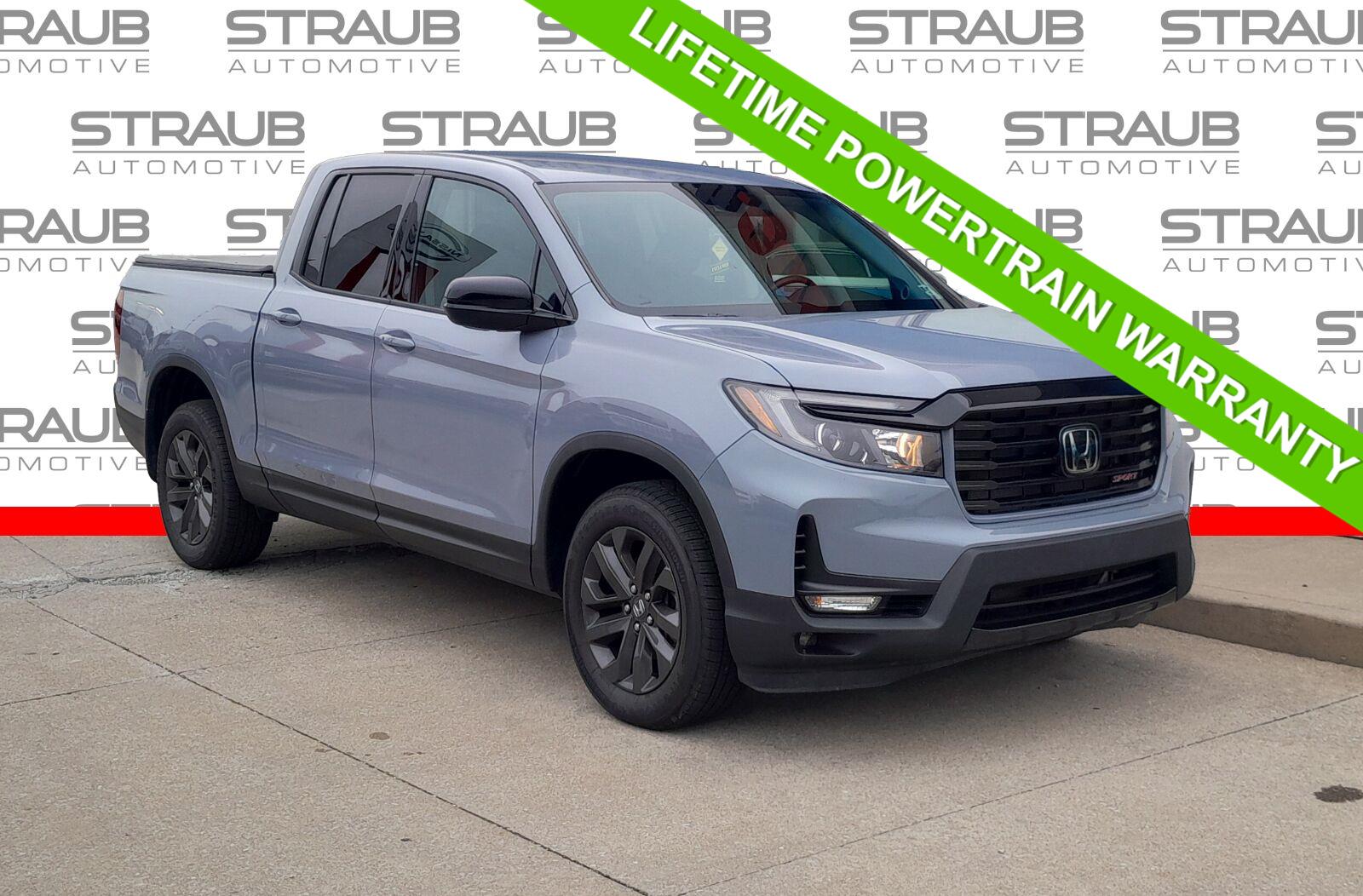 Sonic Gray Pearl 2023 Honda Ridgeline Pickup Truck All-Wheel Drive Automatic