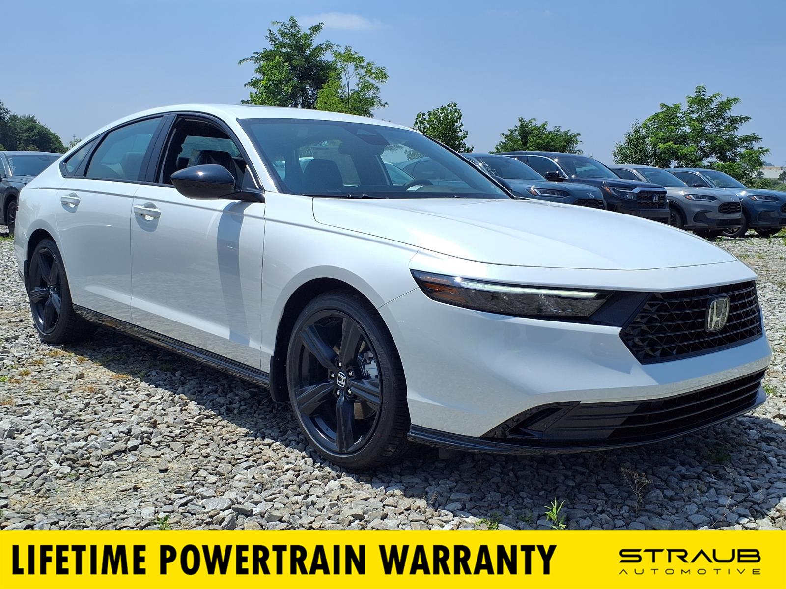 Platinum White Pearl 2026 Honda Accord Hybrid Sedan Front-Wheel Drive 1-Speed Dual Clutch
