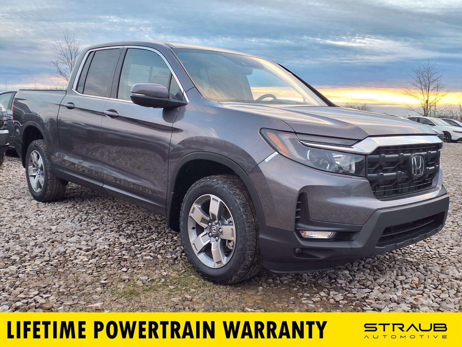 Gray (Modern Steel Metallic) 2026 Honda Ridgeline Pickup Truck All-Wheel Drive 9-Speed Automatic