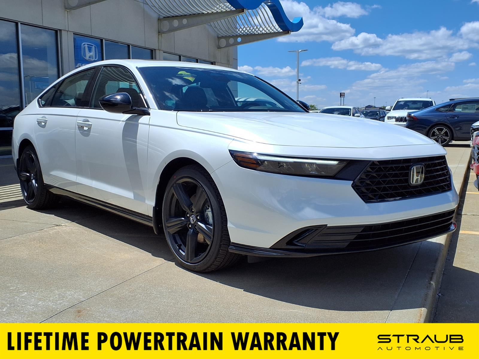 Platinum White Pearl 2026 Honda Accord Hybrid Sedan Front-Wheel Drive 1-Speed Dual Clutch