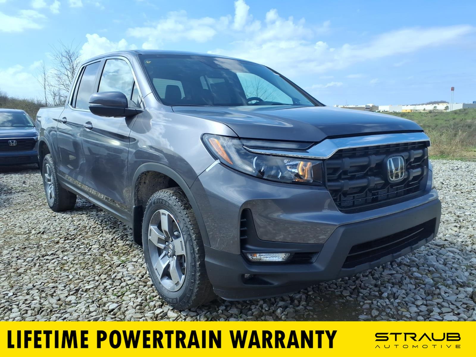 Gray (Modern Steel Metallic) 2026 Honda Ridgeline Pickup Truck All-Wheel Drive 9-Speed Automatic