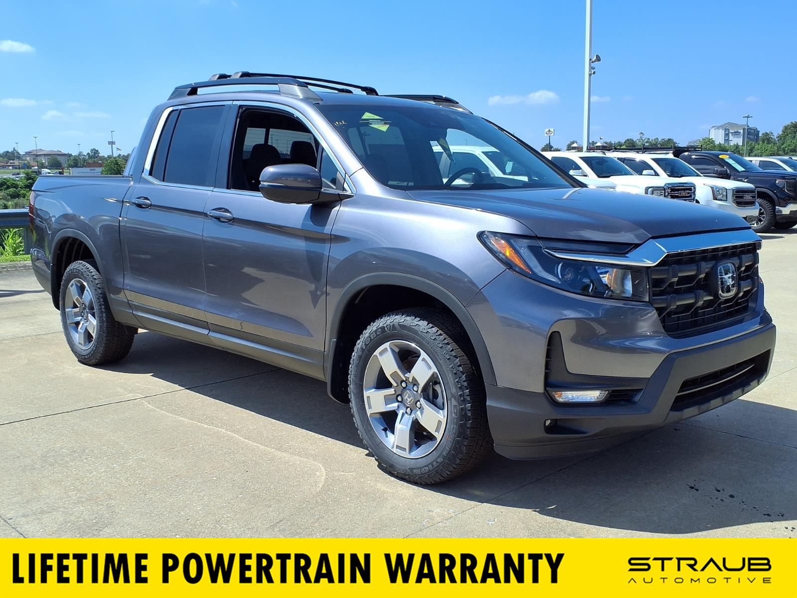 Gray (Modern Steel Metallic) 2026 Honda Ridgeline Pickup Truck All-Wheel Drive 9-Speed Automatic