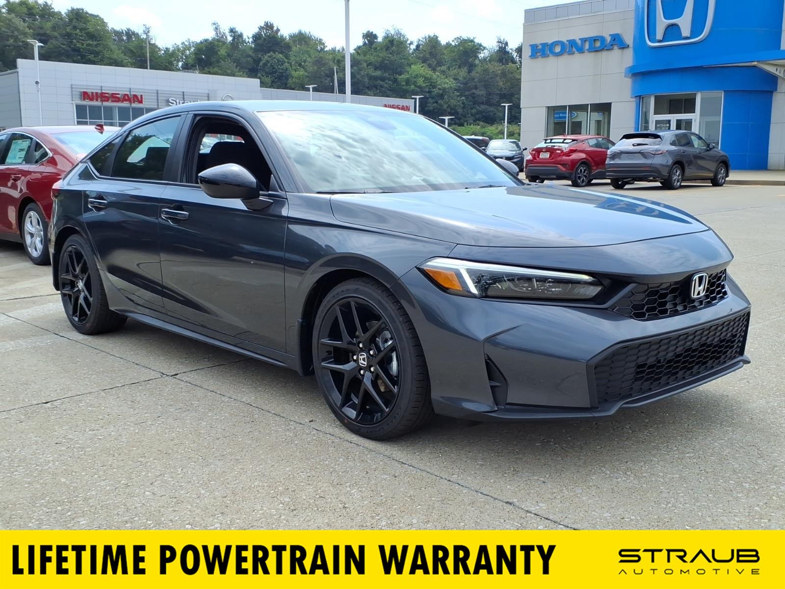 Meteorite Gray Metallic 2026 Honda Civic Hatchback Hatchback Front-Wheel Drive Continuously Variable Transmission