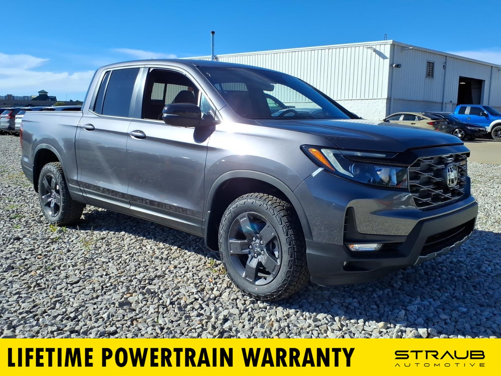 Gray (Modern Steel Metallic) 2026 Honda Ridgeline Pickup Truck All-Wheel Drive 9-Speed Automatic