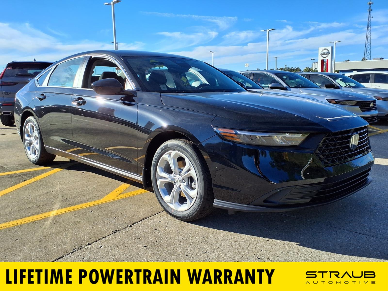 Crystal Black Pearl 2026 Honda Accord Sedan Front-Wheel Drive Continuously Variable Transmission