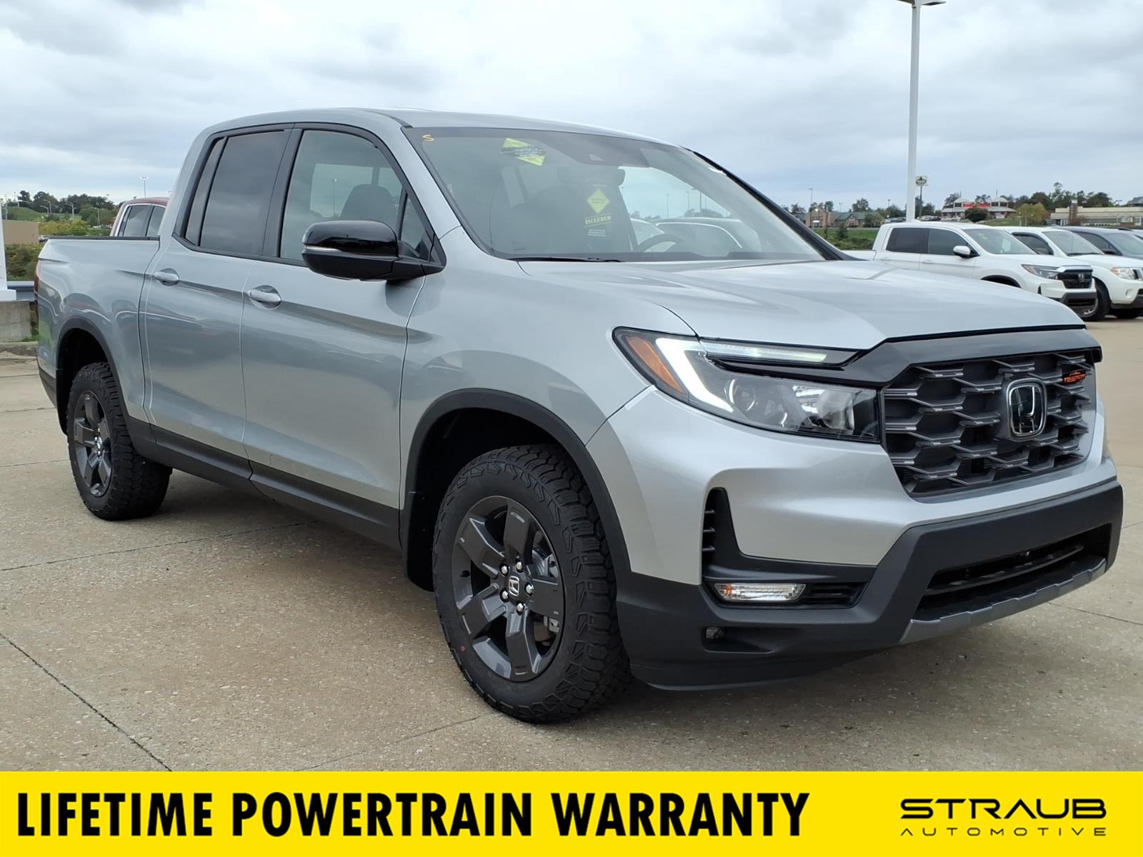Solar Silver Metallic 2026 Honda Ridgeline Pickup Truck All-Wheel Drive 9-Speed Automatic