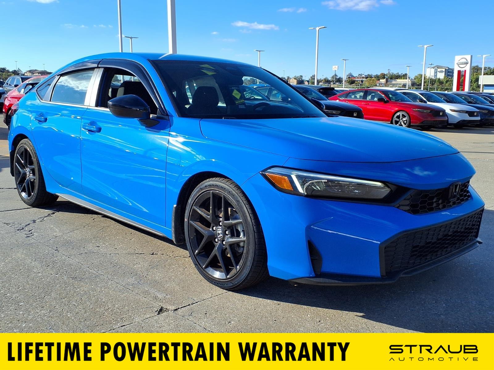 Boost Blue Pearl 2026 Honda Civic Hatchback Hatchback Front-Wheel Drive Continuously Variable Transmission