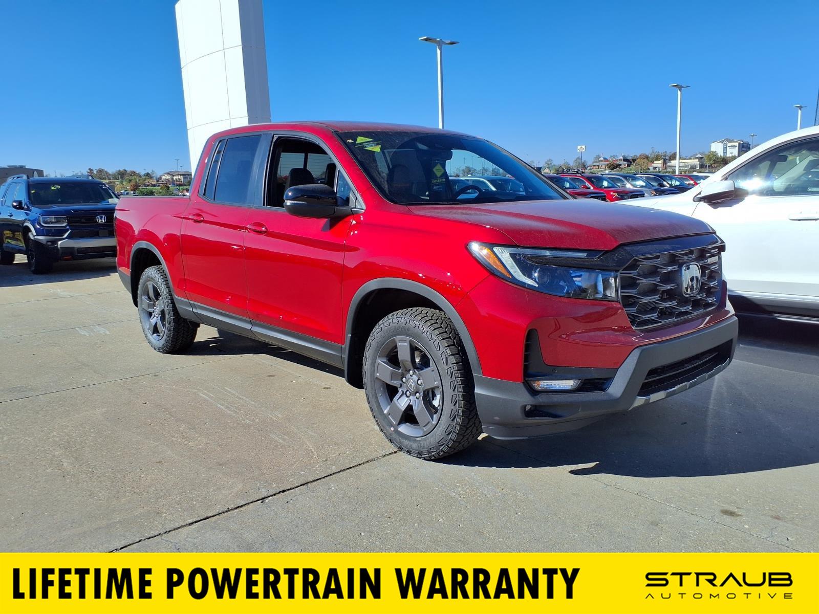 Radiant Red Metallic II 2026 Honda Ridgeline Pickup Truck All-Wheel Drive Automatic