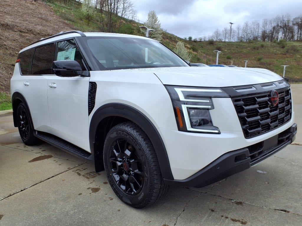 Aspen White Tricoat 2025 Nissan Armada SUV / Crossover Four-Wheel Drive Automatic