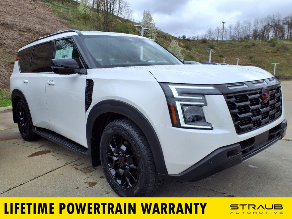 Aspen White Tricoat 2025 Nissan Armada SUV / Crossover Four-Wheel Drive Automatic