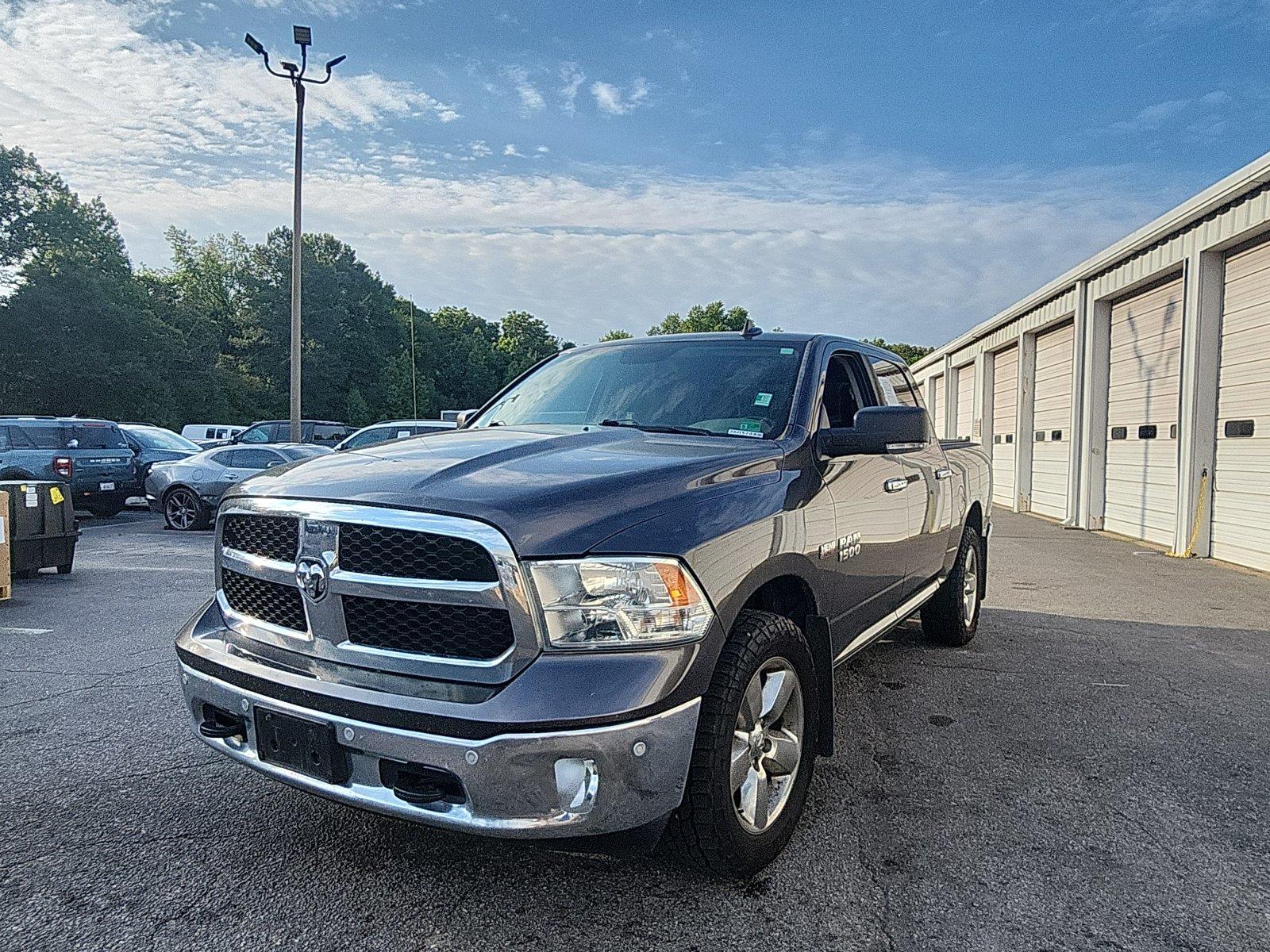 Gray (Granite Crystal Metallic Clearcoat) 2016 RAM 1500 Pickup Truck Four-Wheel Drive 8-Speed Automatic
