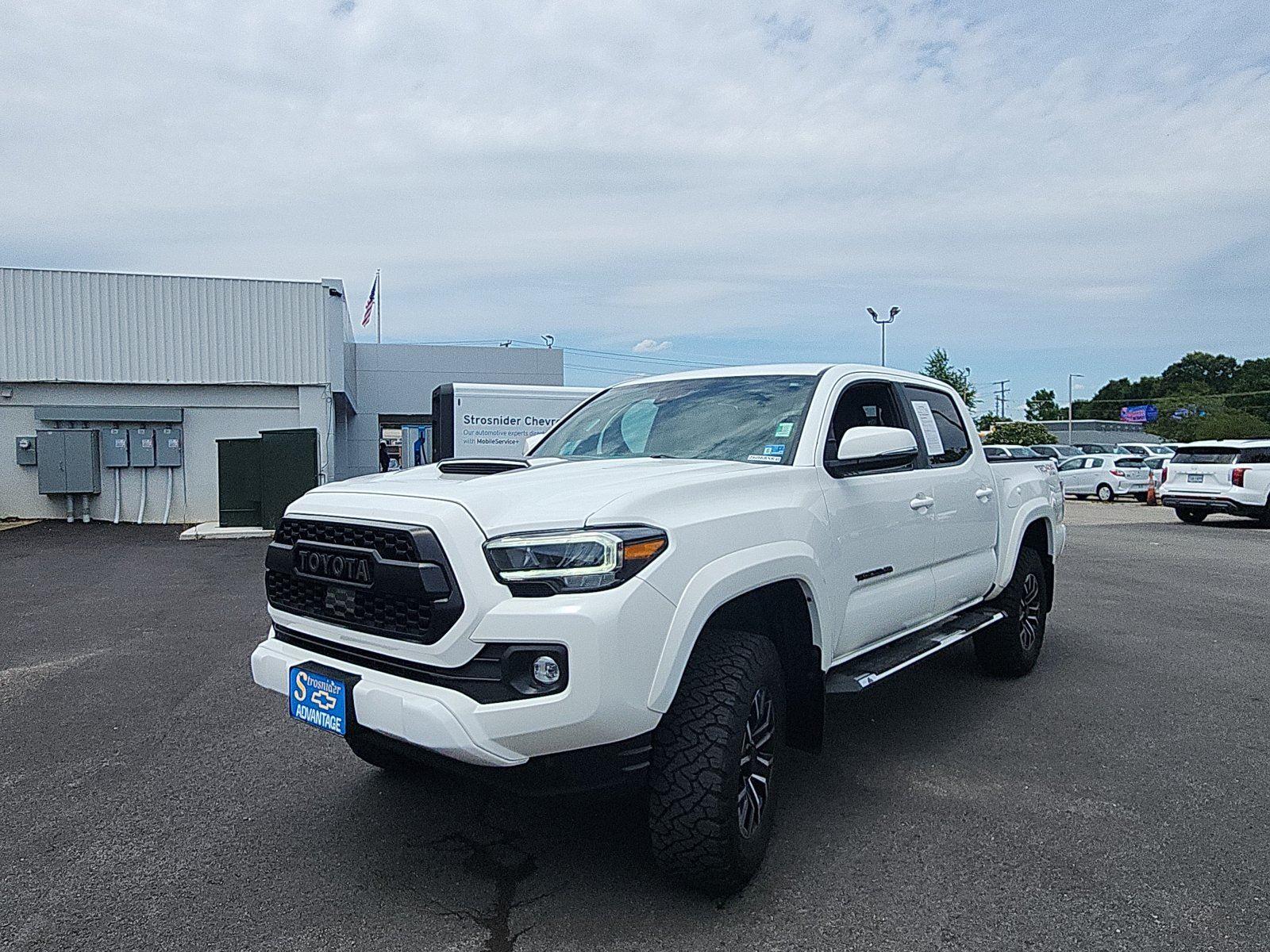 White 2023 Toyota Tacoma Pickup Truck Four-Wheel Drive 6-Speed Automatic