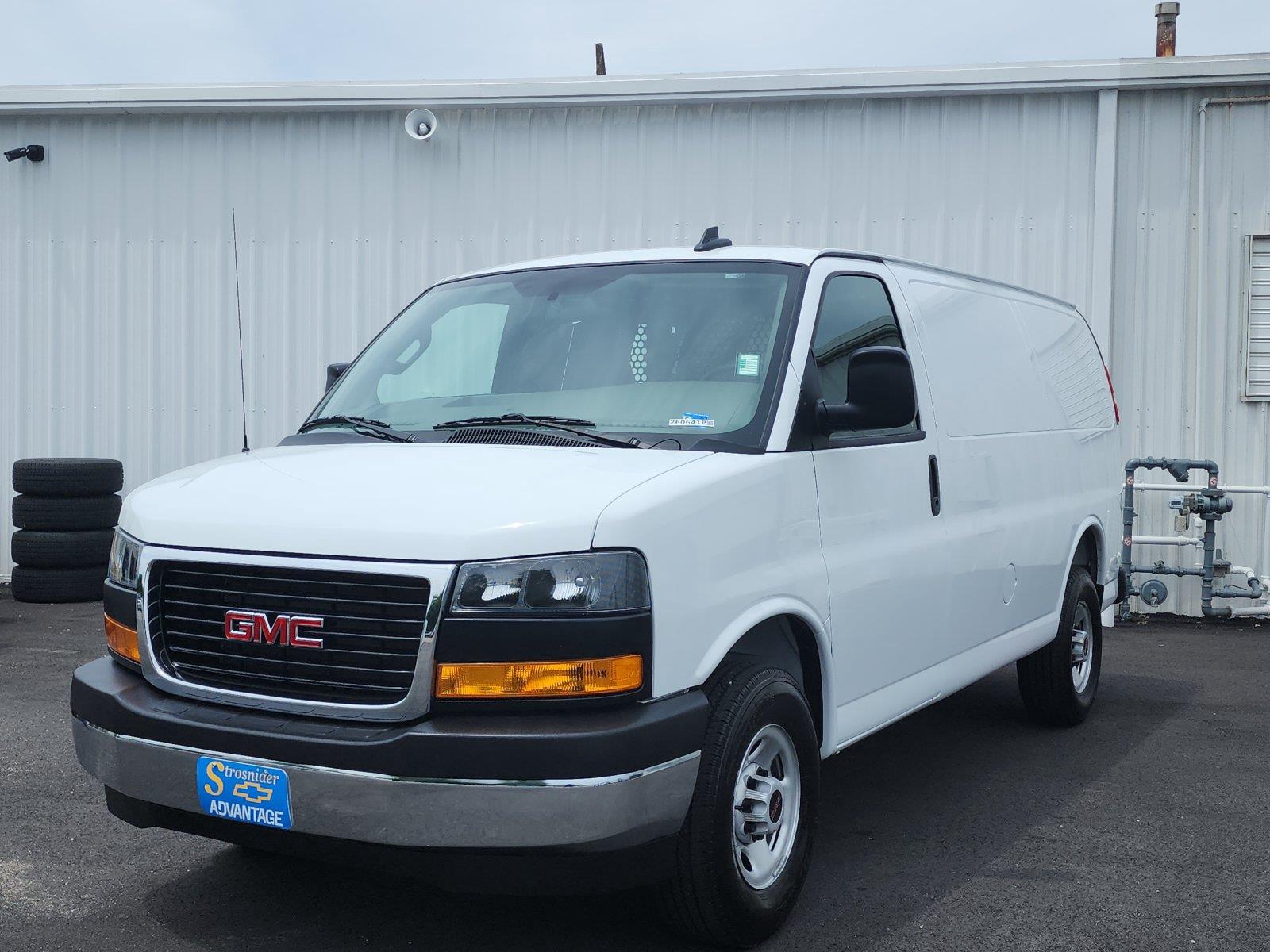 Summit White 2025 GMC Savana Cargo Van Rear-Wheel Drive 8-Speed Automatic