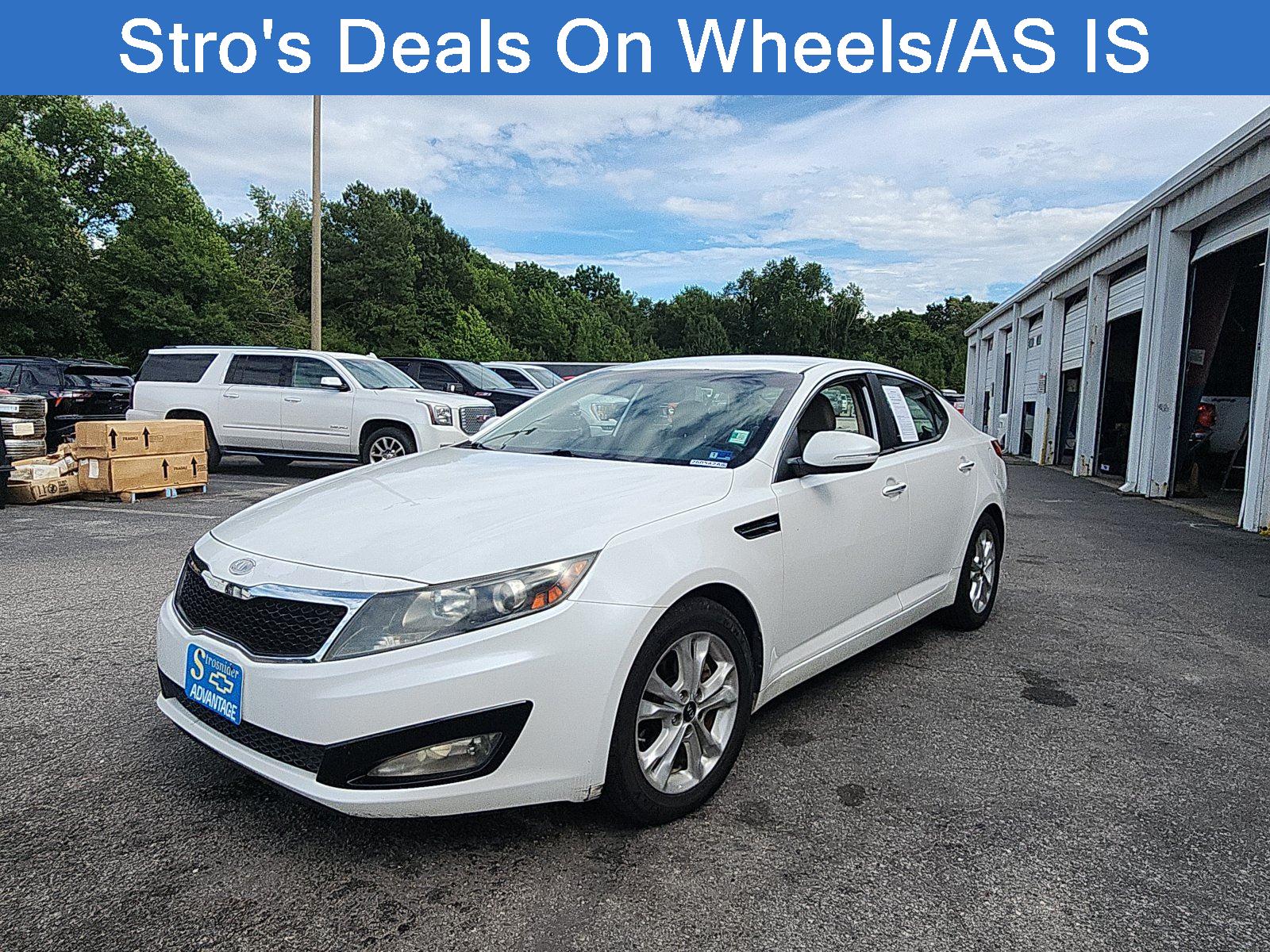 Snow White Pearl 2011 Kia Optima Sedan Front-Wheel Drive Automatic