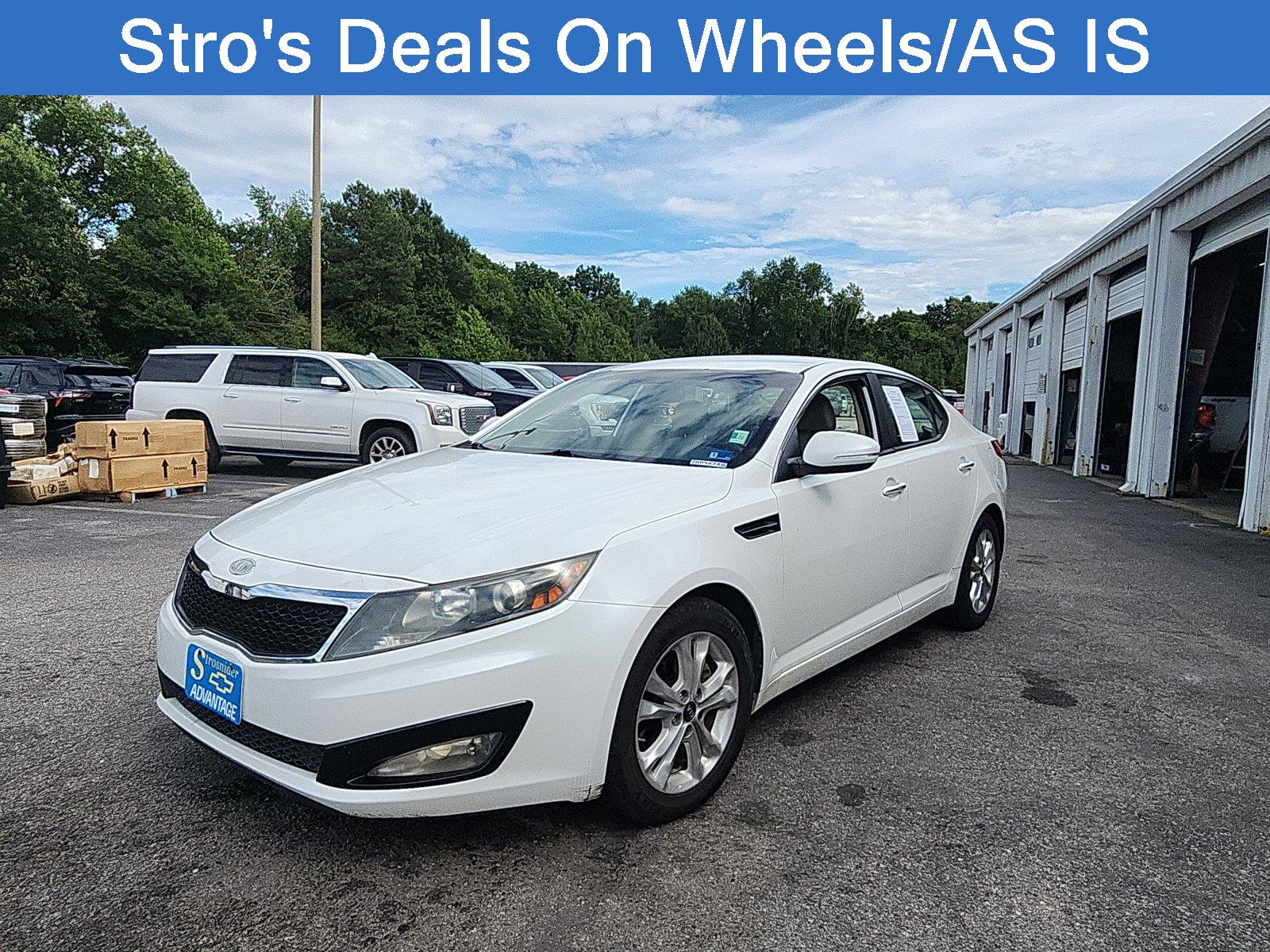 Snow White Pearl 2011 Kia Optima Sedan Front-Wheel Drive Automatic