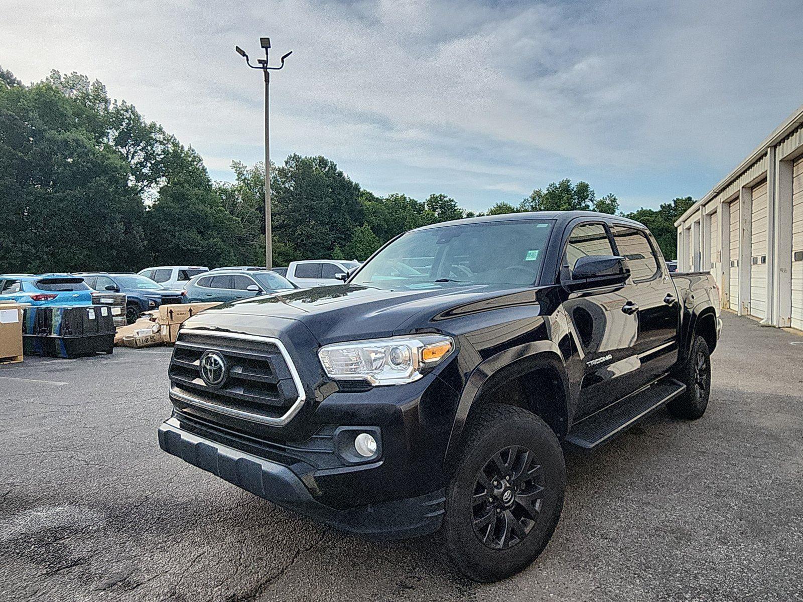 Midnight Black Metallic 2022 Toyota Tacoma Pickup Truck Four-Wheel Drive Automatic