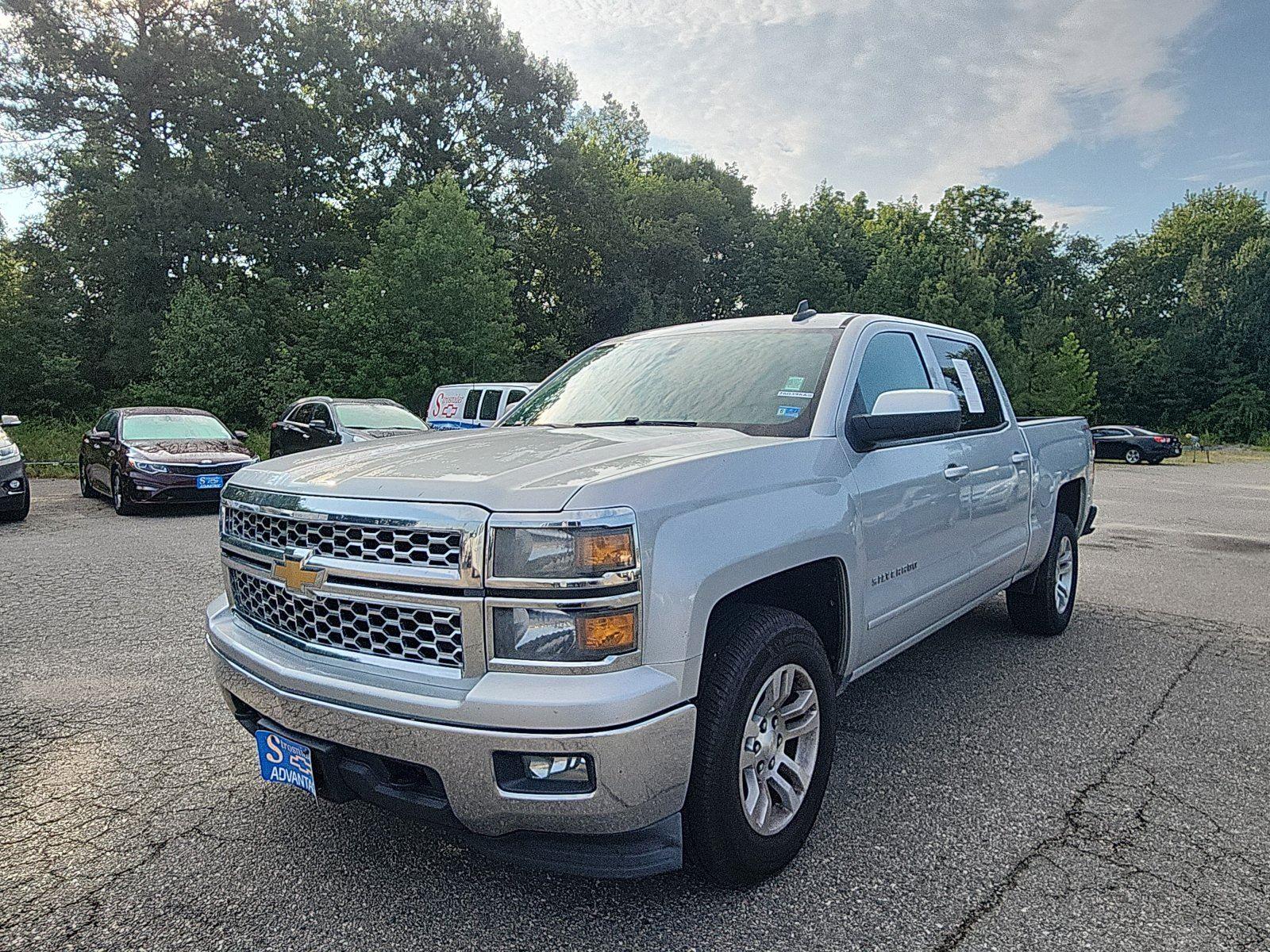 Silver Ice Metallic 2015 Chevrolet Silverado 1500 Pickup Truck Four-Wheel Drive 6-Speed Automatic