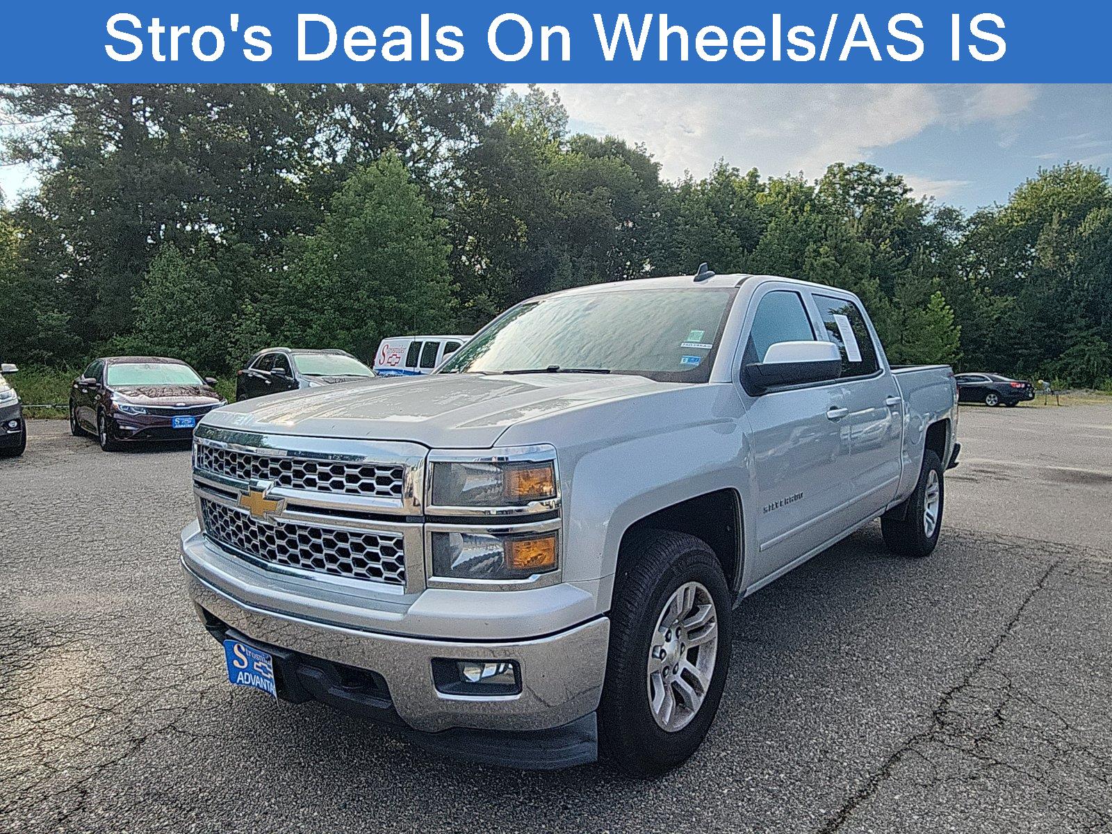Silver Ice Metallic 2015 Chevrolet Silverado 1500 Pickup Truck Four-Wheel Drive 6-Speed Automatic